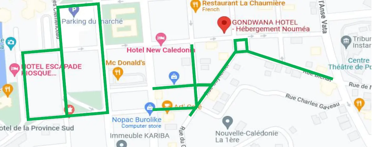 Carte du lieu de formation